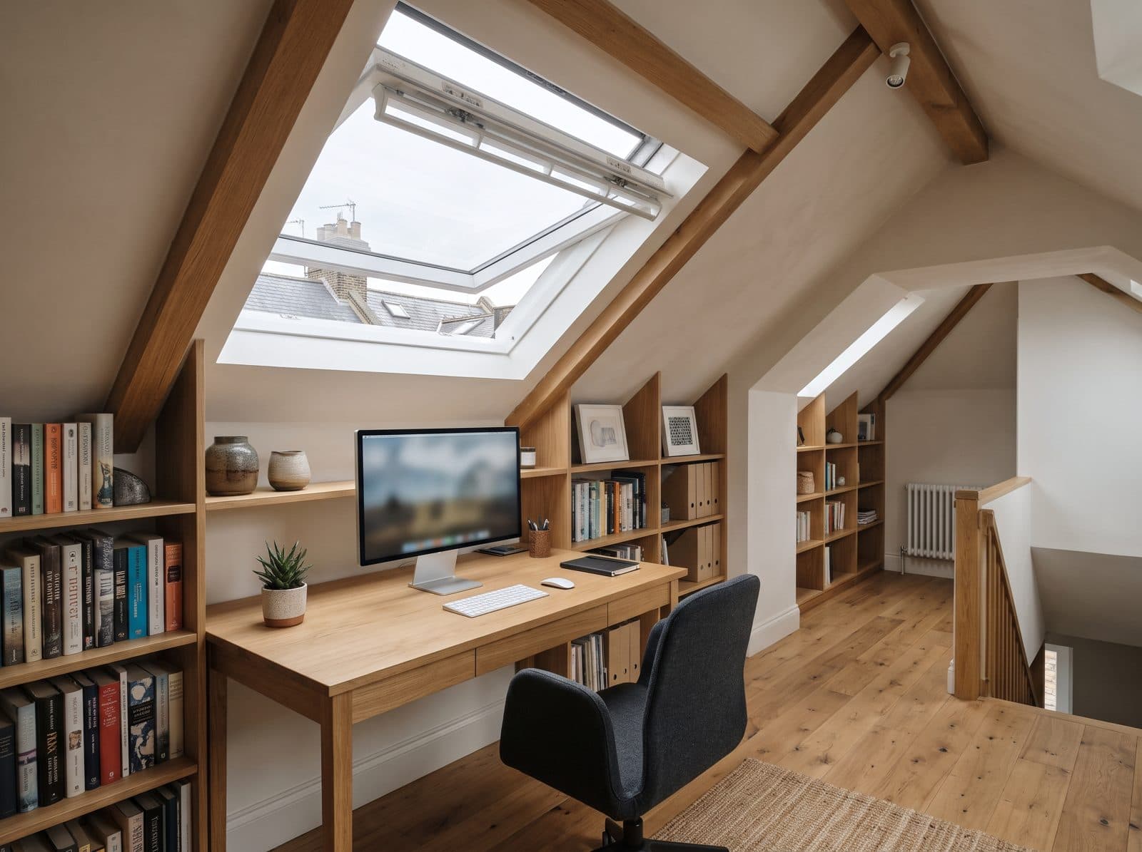 Example loft home office