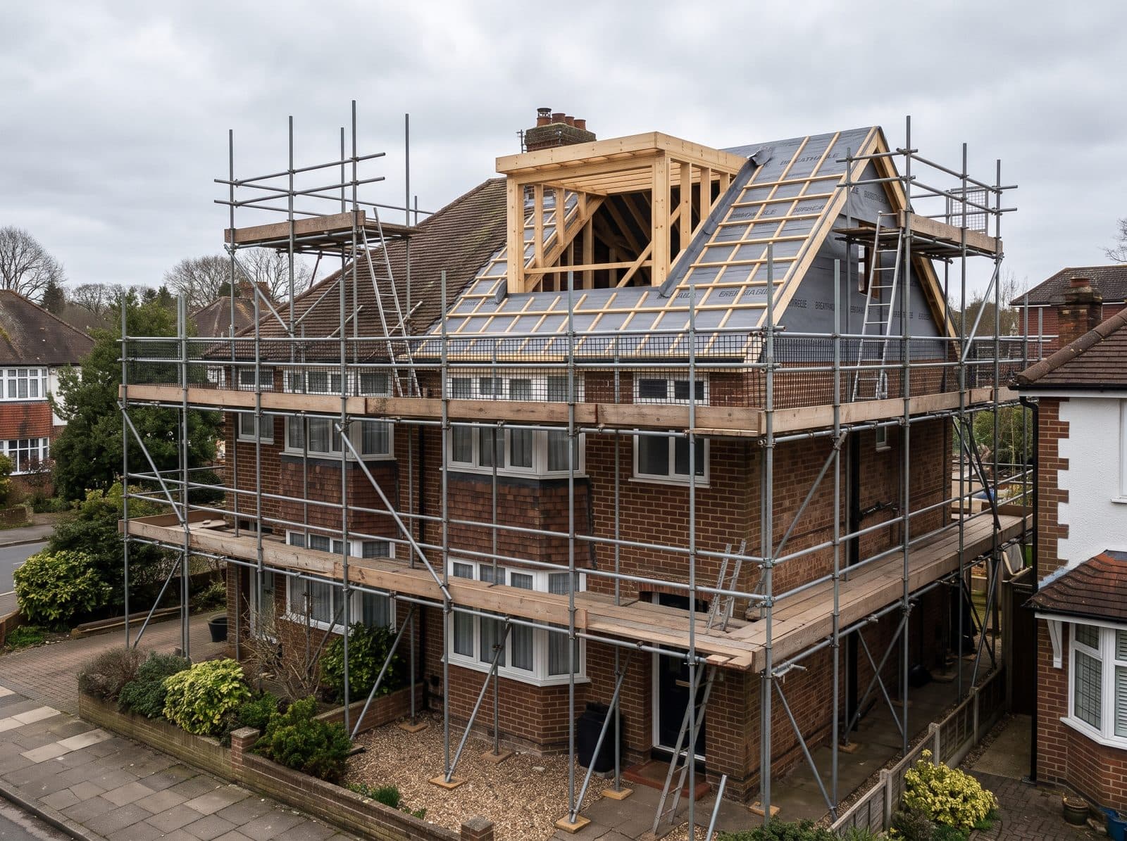 Example loft roof work in progress